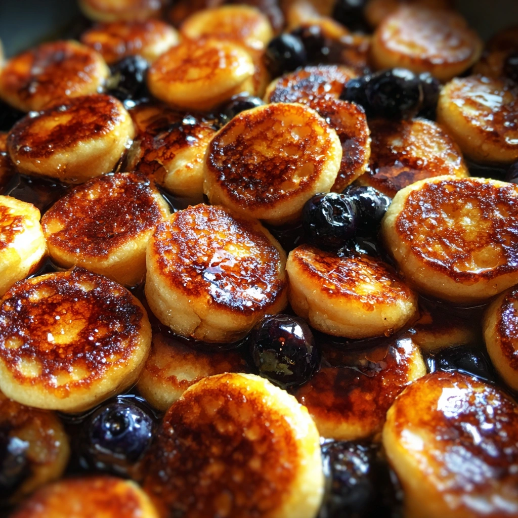 Blueberry Pancake Cereal with Maple Drizzle