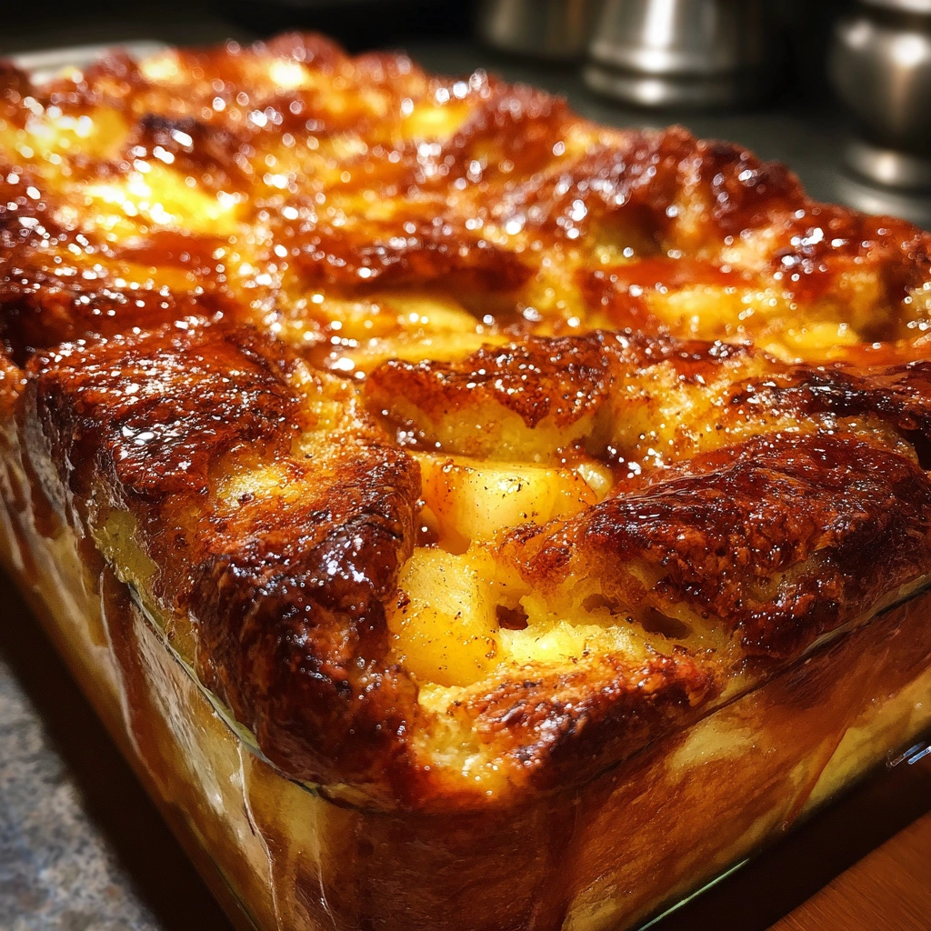 Caramel Apple Bread Pudding