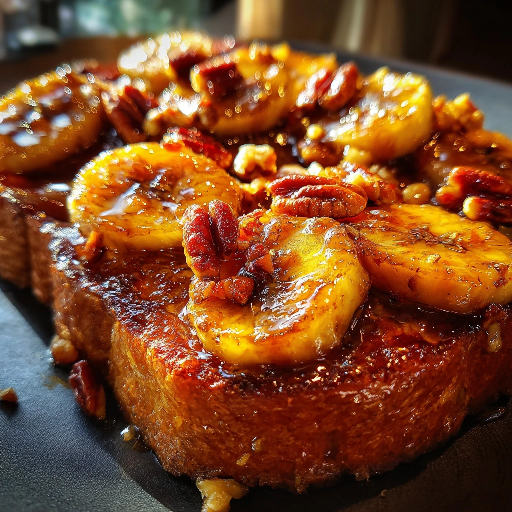 Caramelized Banana & Pecan Toast