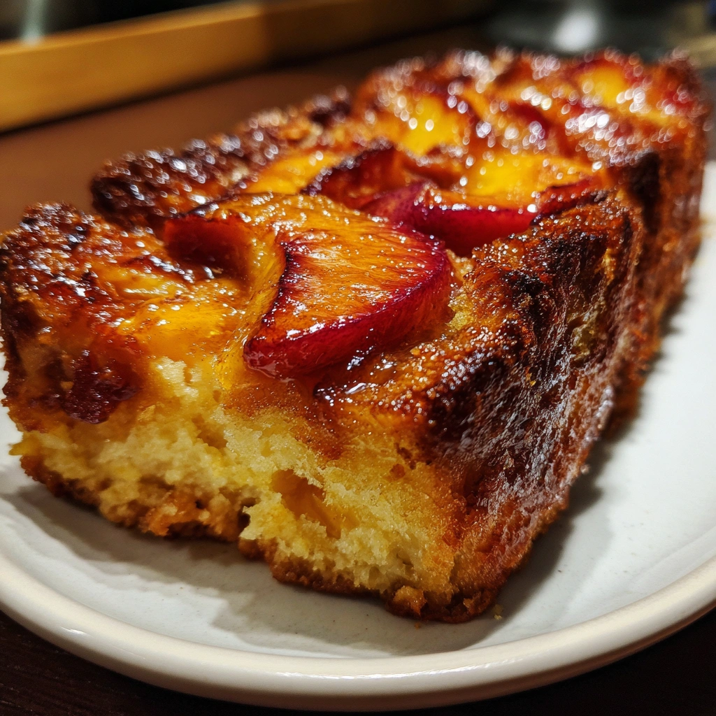 Caramelized Nectarine French Toast Bake