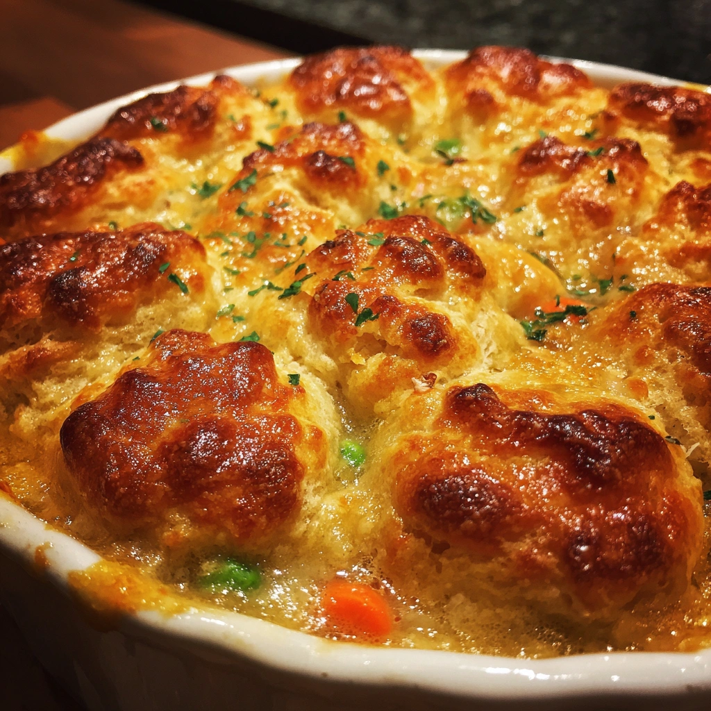 Cheddar Biscuit Seafood Pot Pie