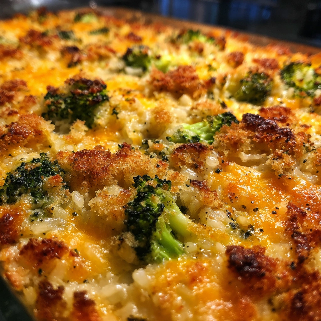Cheesy Broccoli Rice Casserole