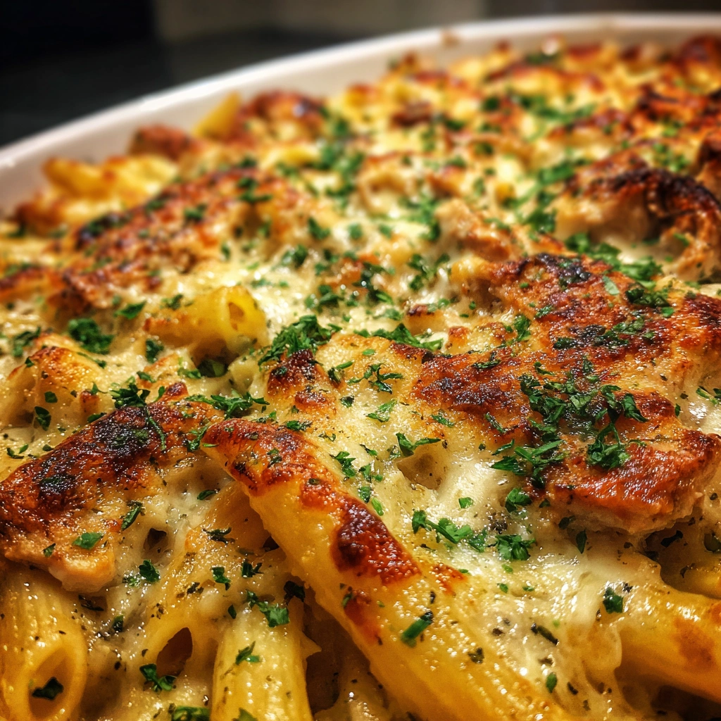 Chicken Caesar Pasta Bake