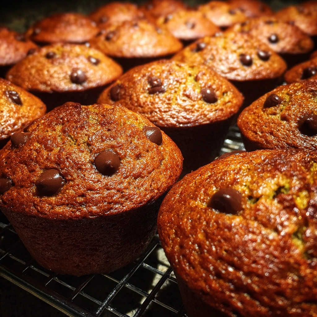 Chocolate Chip Zucchini Bread Breakfast Muffins