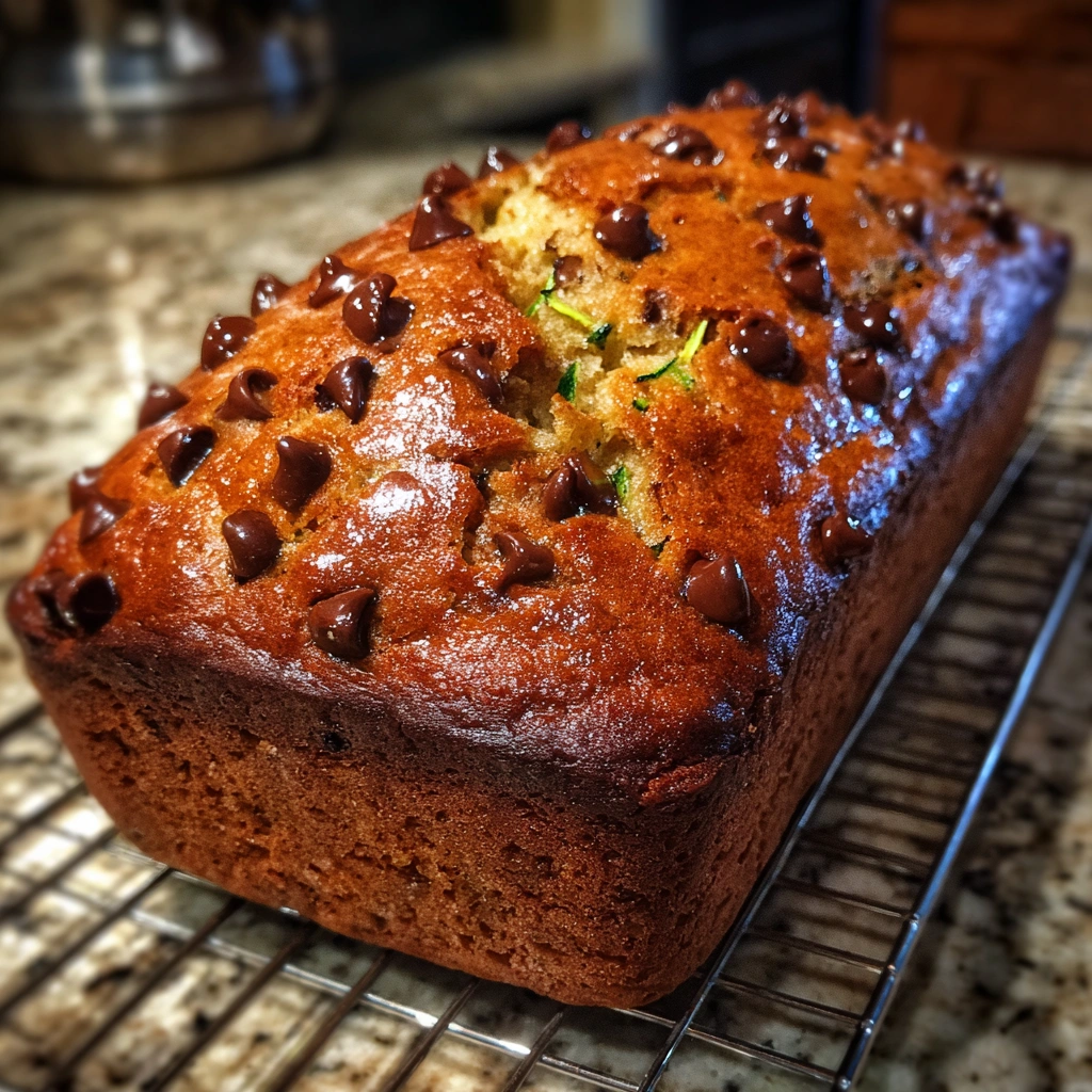 Chocolate Chip Zucchini Bread Loaf