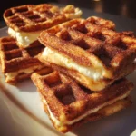 Churro Waffle Ice Cream Sandwiches