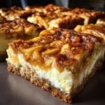 Cinnamon Apple Cheesecake Swirl Bars