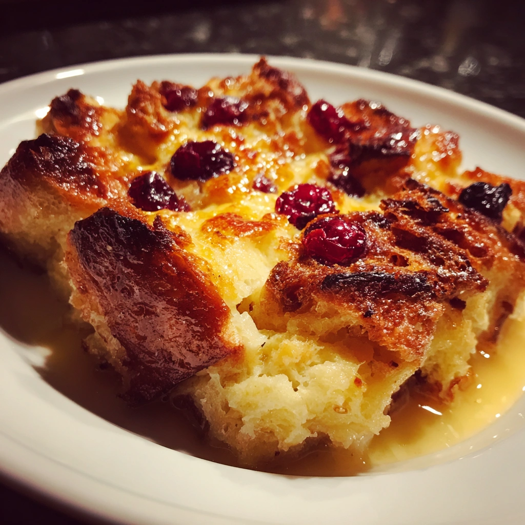 Cranberry Orange Bread Pudding
