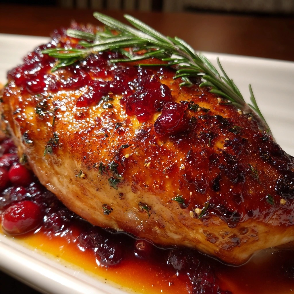 Cranberry Orange Glazed Turkey Breast