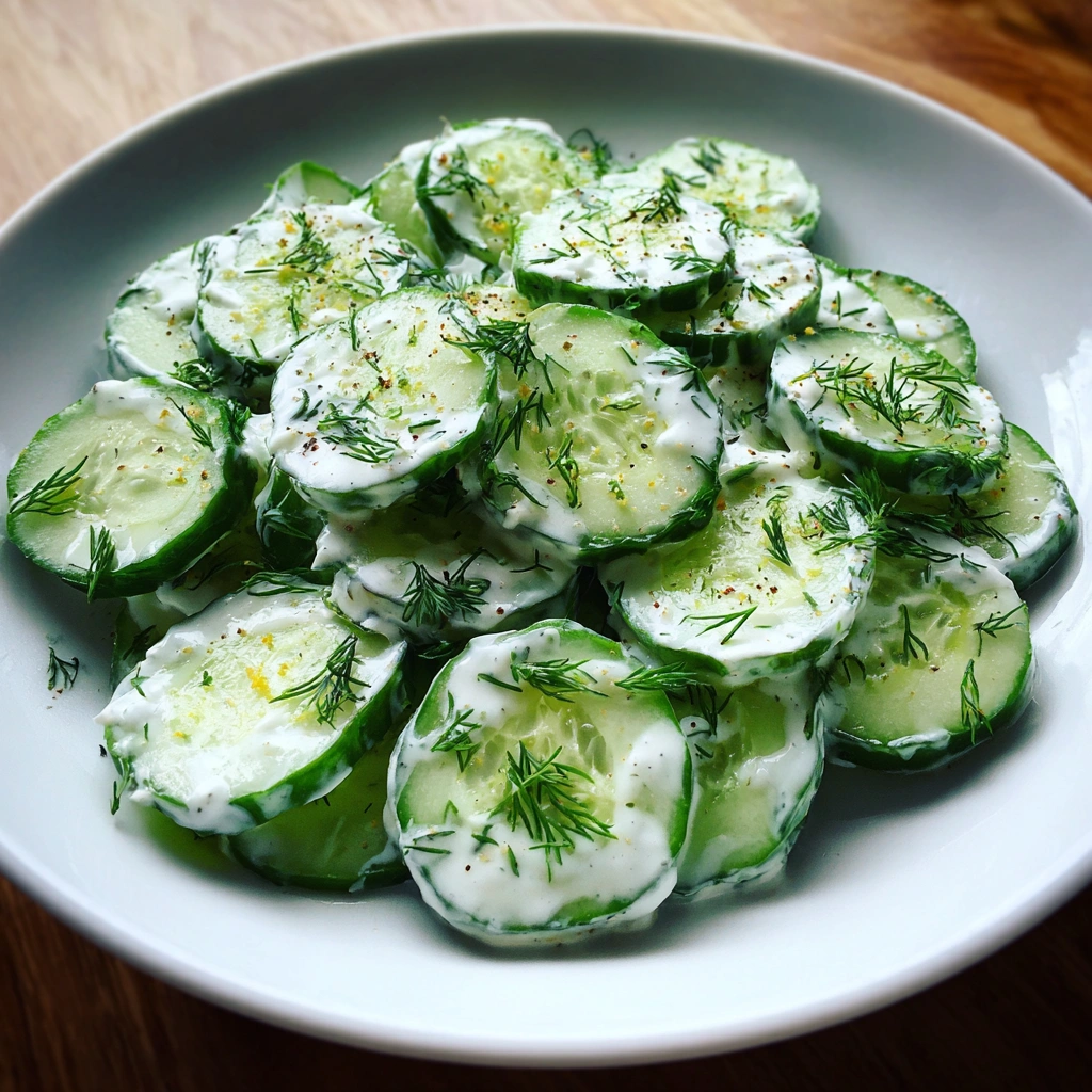 Creamy Cucumber and Dill Summer Salad