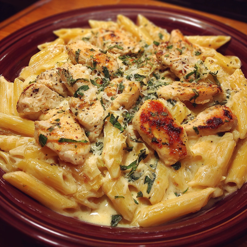 Creamy Garlic Parmesan Chicken Pasta