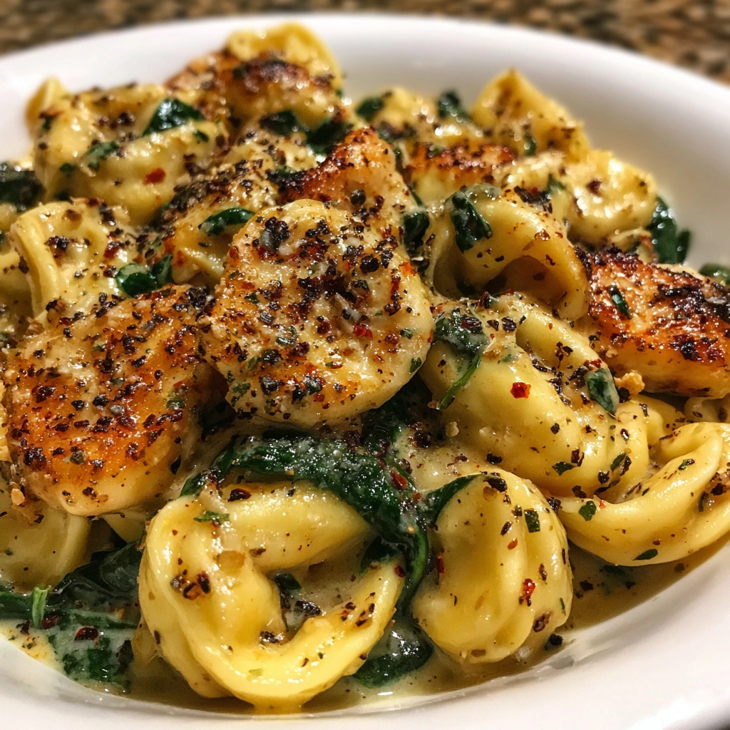 Creamy Garlic Parmesan Chicken Tortellini 2
