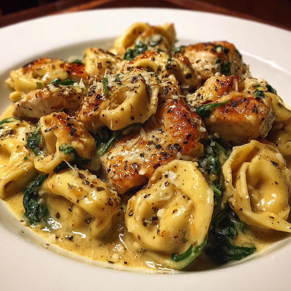 Creamy Garlic Parmesan Chicken Tortellini