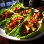 Crispy BBQ Chickpea Lettuce Wraps