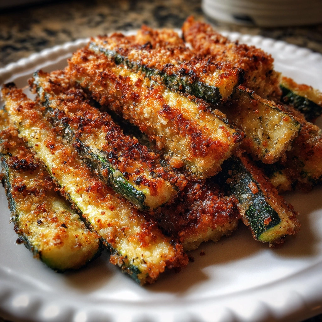 Crispy Parmesan Zucchini Fries