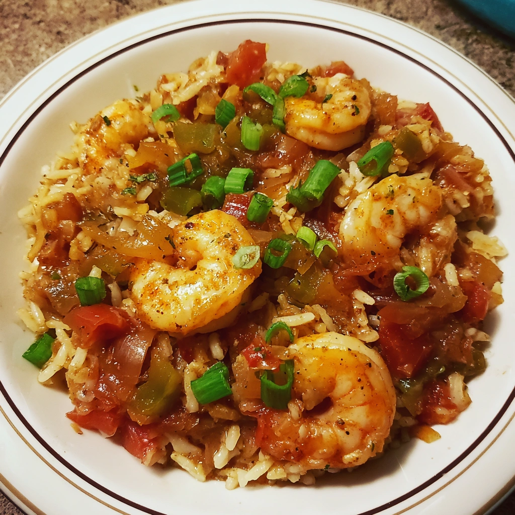 Crockpot Cajun Shrimp & Rice