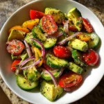 Cucumber Avocado Summer Salad