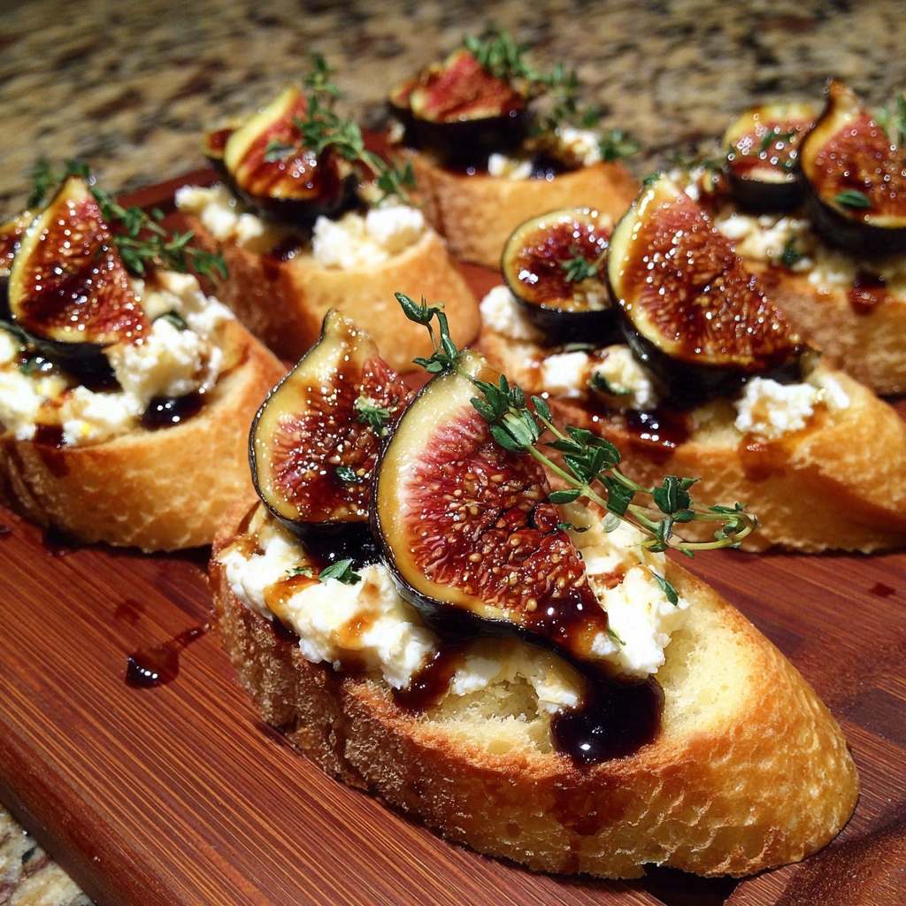 Fig & Goat Cheese Crostini