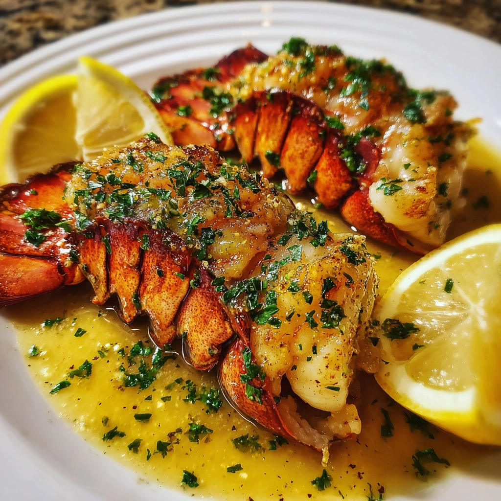 Garlic Butter Lobster Tails with Lemon