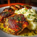 Garlic Herb Chicken with Mashed Potatoes