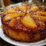 Ginger Pear Upside Down Cake