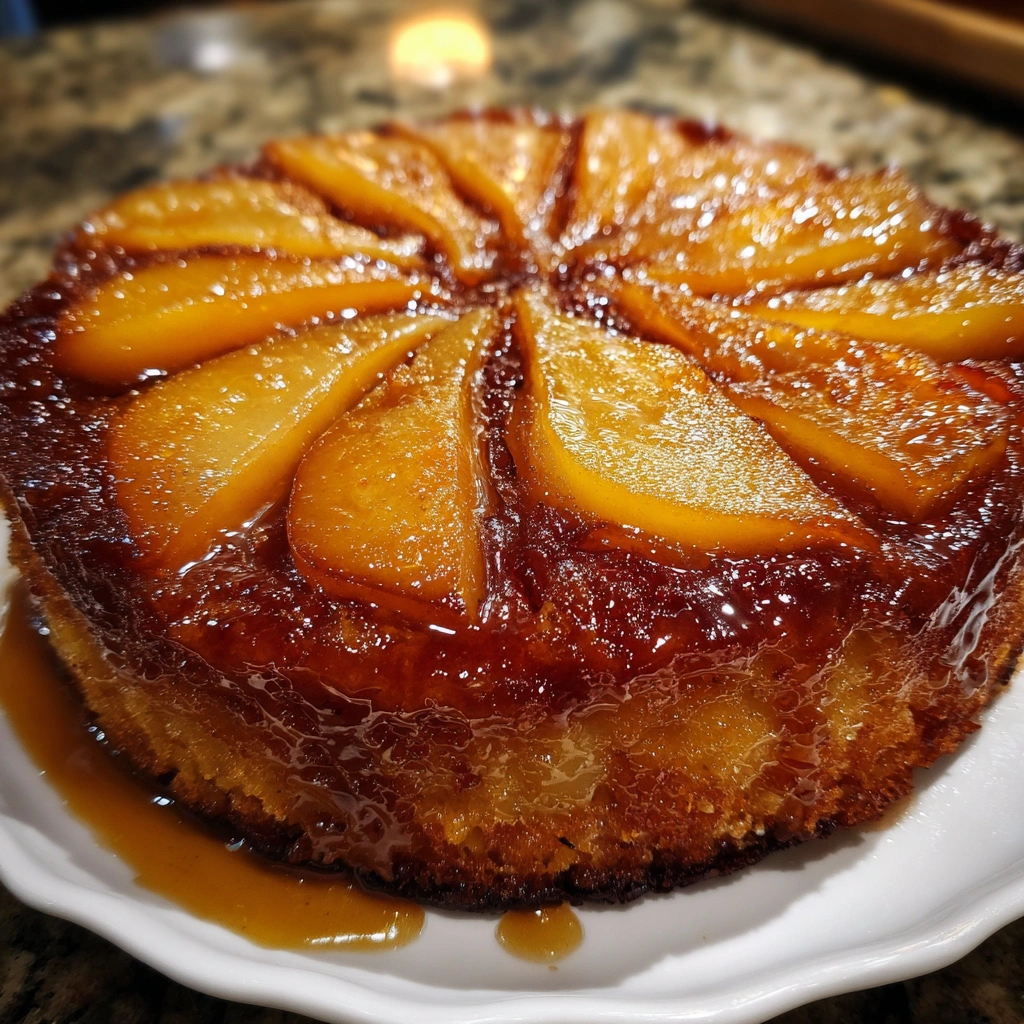 Ginger Pear Upside Down Cake
