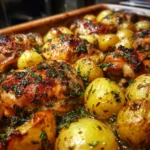 Greek Lemon Chicken and Potato Bake