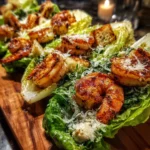 Grilled Shrimp Caesar Lettuce Boats
