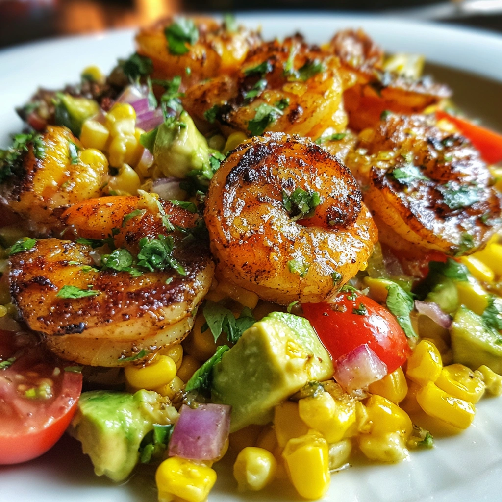 Grilled Shrimp & Corn Salad