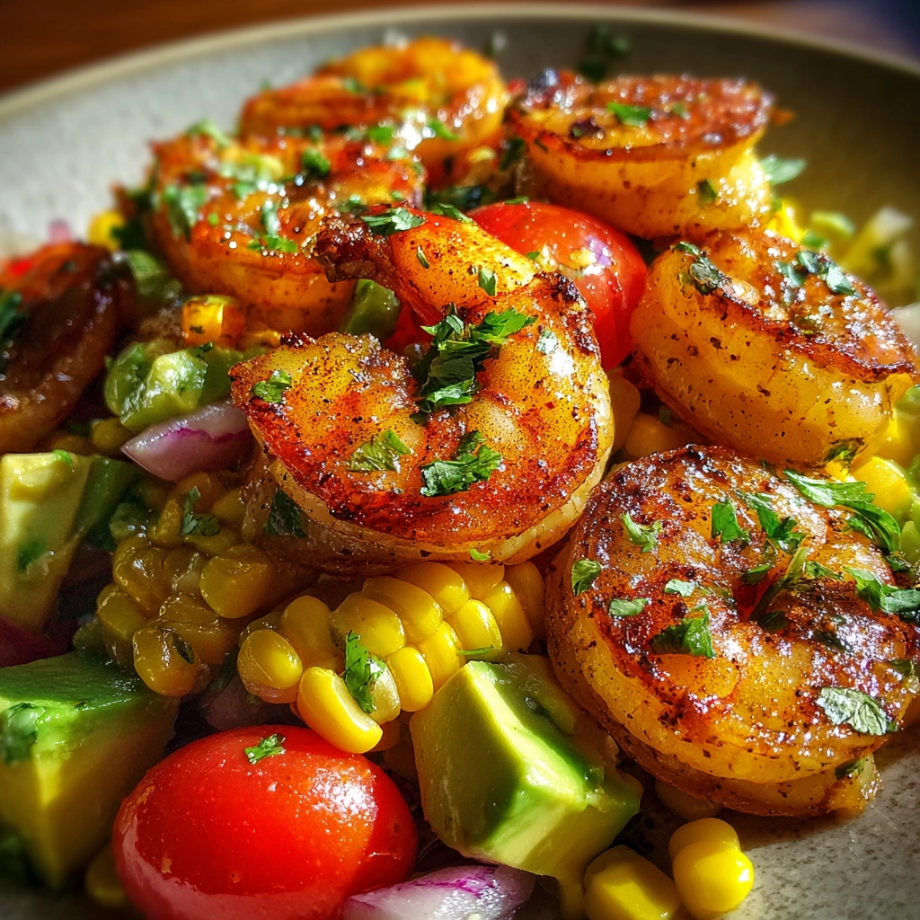 Grilled Shrimp & Corn Salad