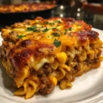 Ground Beef Enchilada Pasta Bake