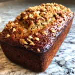 Healthy Banana Bread with Walnut Crunch