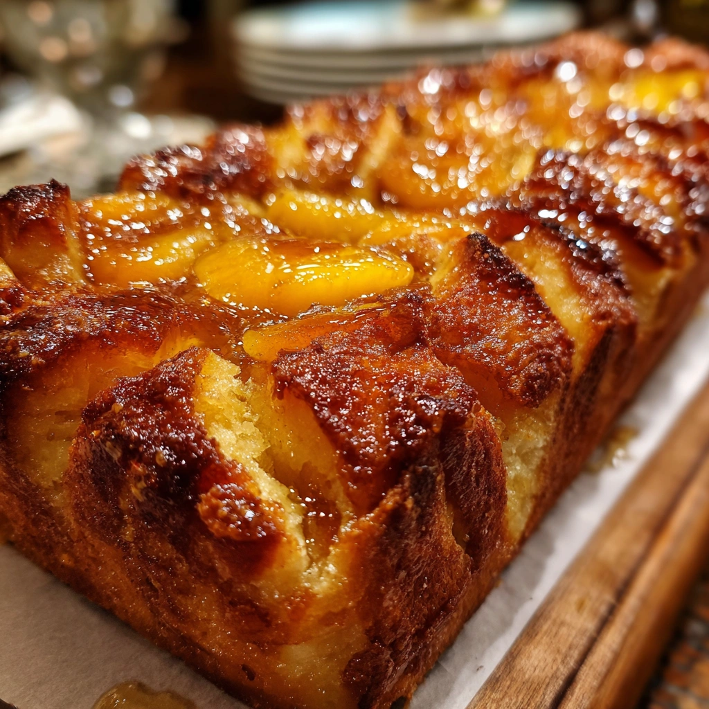 Honey Butter Peach Pull-Apart Bread