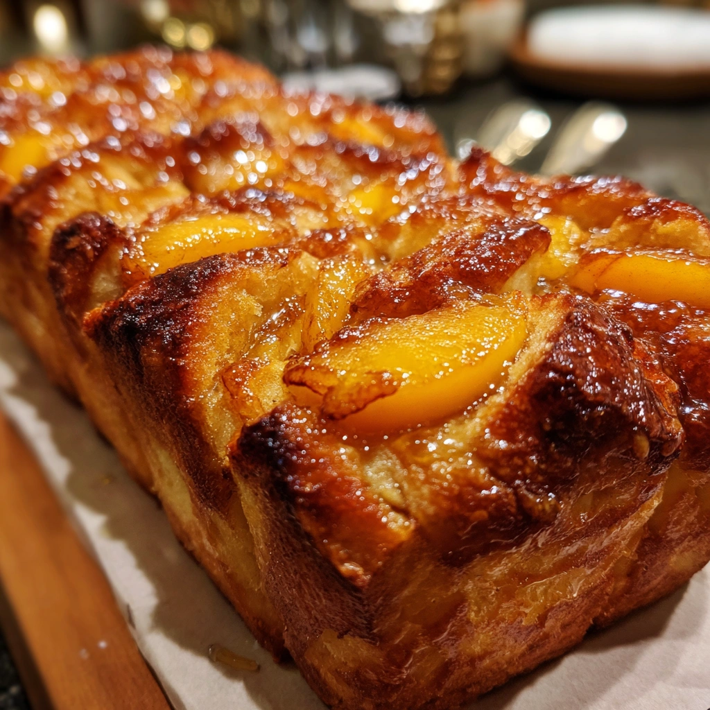 Honey Butter Peach Pull-Apart Bread