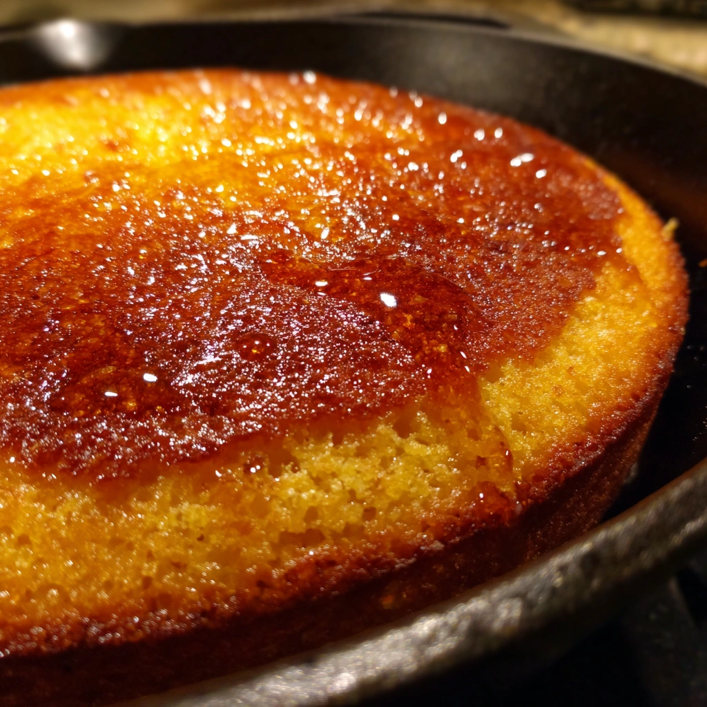 Honey Butter Skillet Cornbread