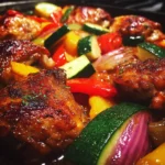 Honey Garlic Chicken with Summer Veggies