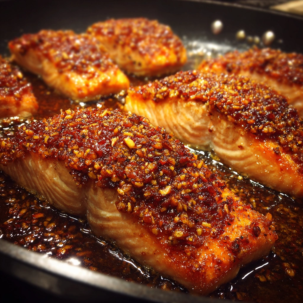 Honey Pecan Crusted Salmon