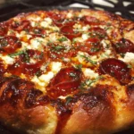 Hot Honey Pizza with Ricotta & Pepperoni