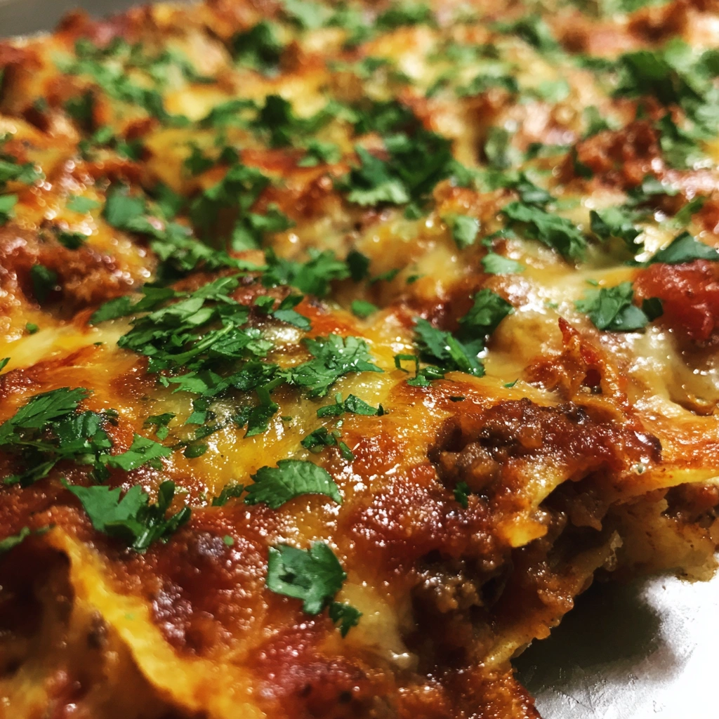 Lazy One-Pan Ground Beef Enchilada Casserole