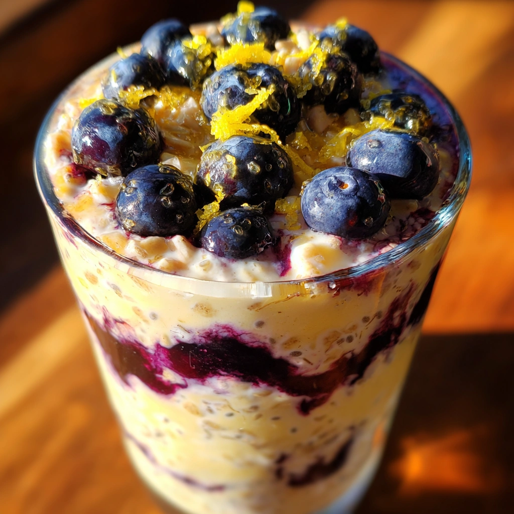 Lemon Blueberry Overnight Oats