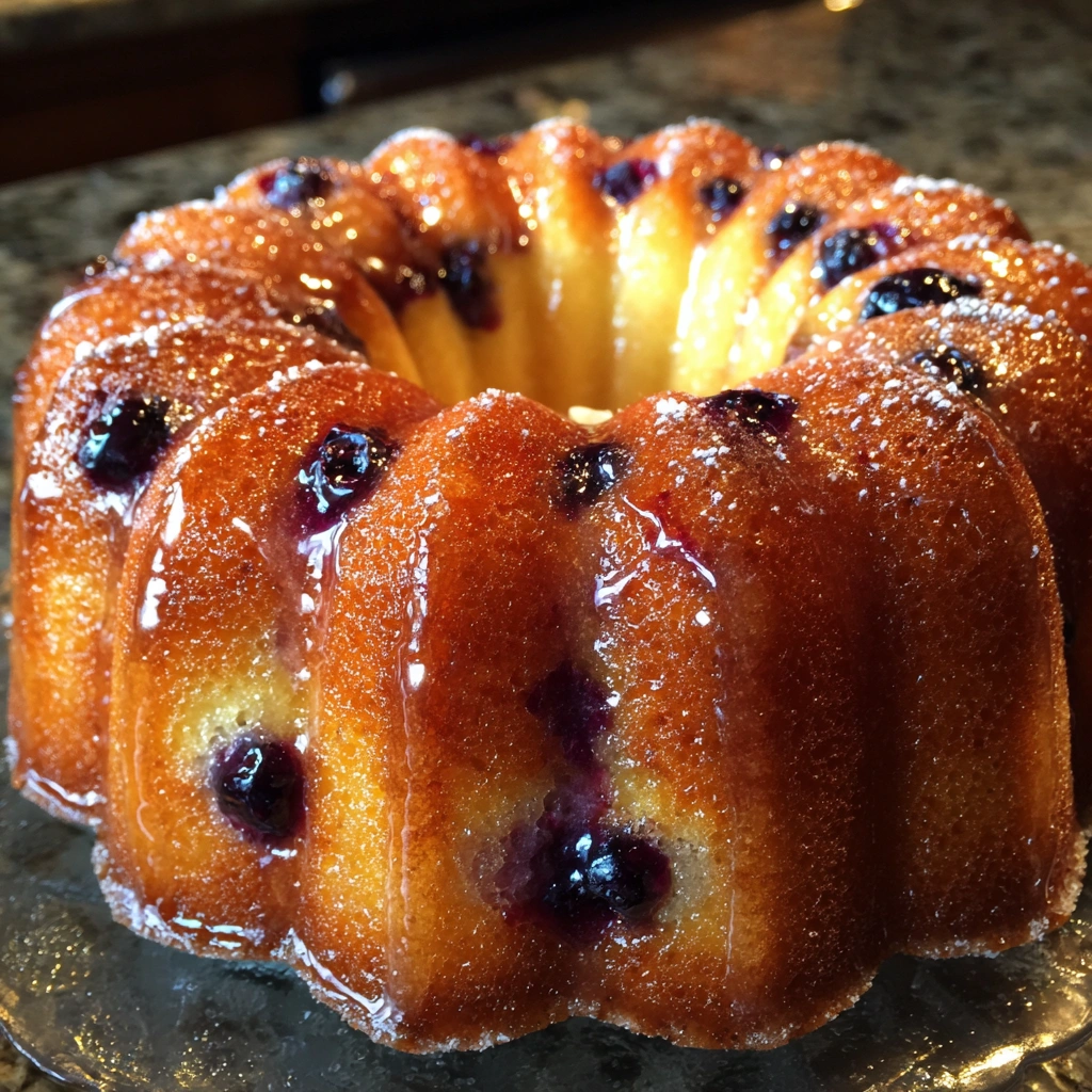 Lemon Blueberry Yogurt Bundt Cake