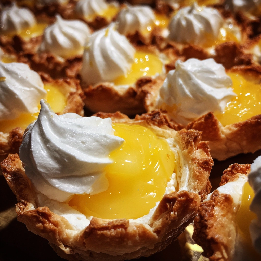 Lemon Curd Pavlova Mini Nests