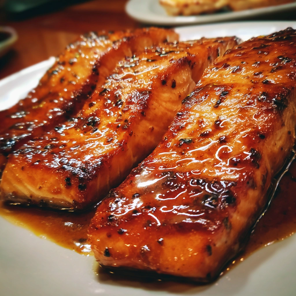 Maple Cinnamon Glazed Salmon