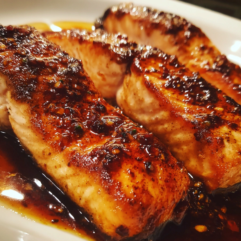 Maple Cinnamon Glazed Salmon