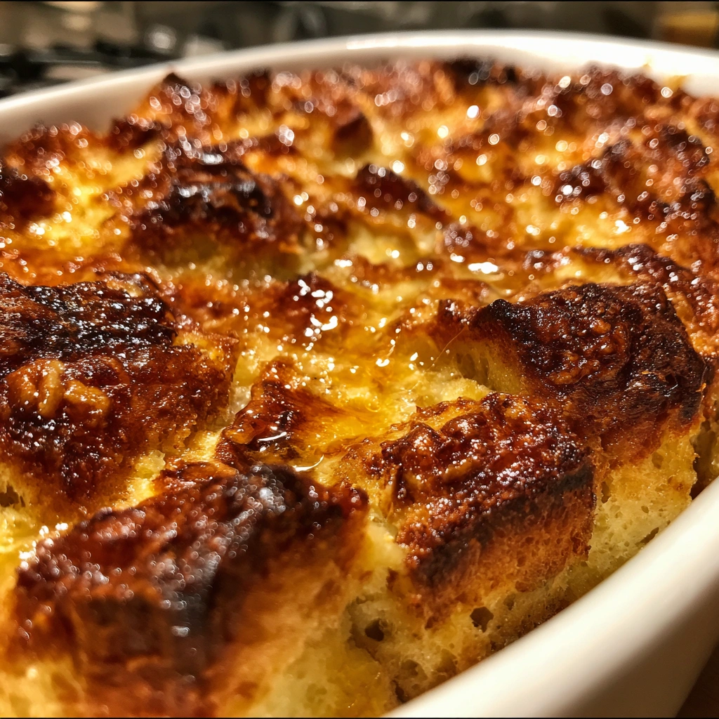 Maple Pecan Banana Bread Pudding