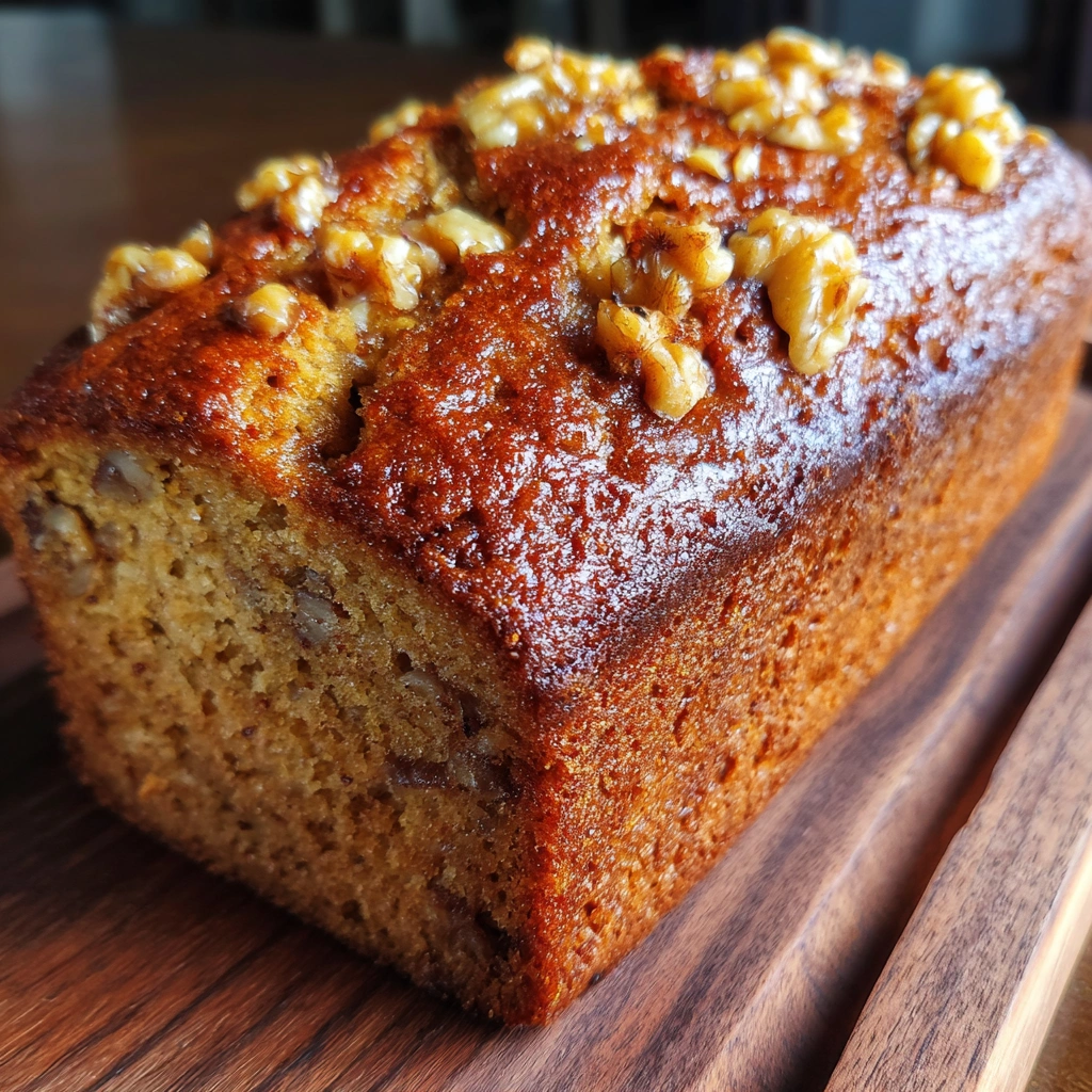 Maple Walnut Banana Bread Cake