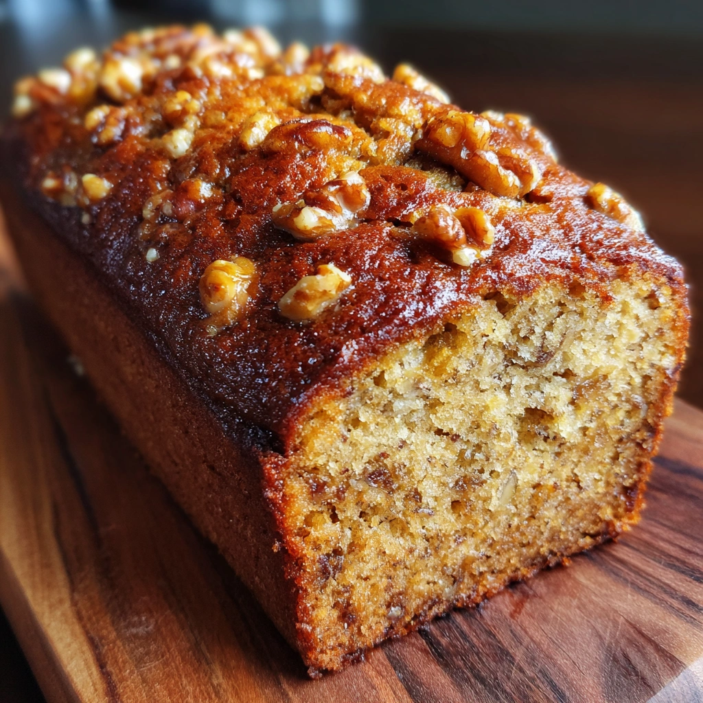 Maple Walnut Banana Bread Cake