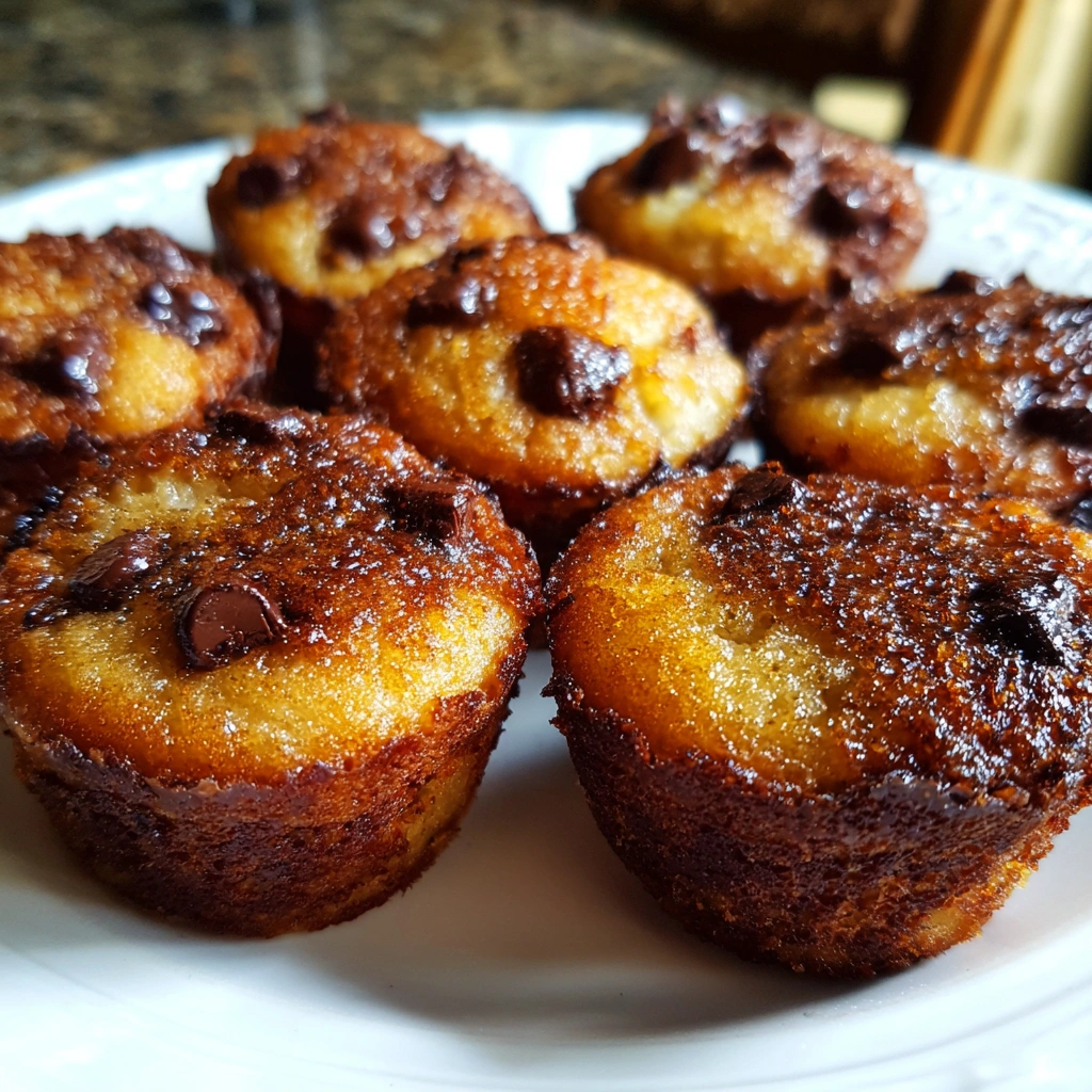 Mini Chocolate Chip Banana Bread Bites