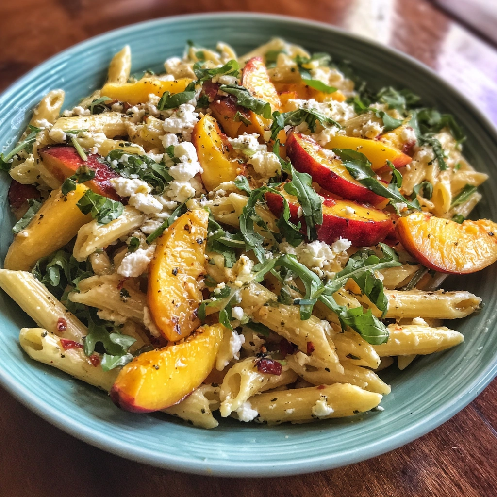 Nectarine & Feta Summer Pasta Salad