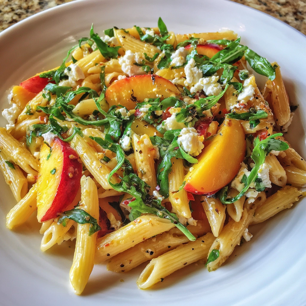 Nectarine & Feta Summer Pasta Salad